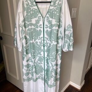 Hyacinth House Green and White midi dress never worn